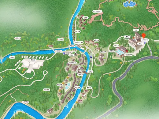 龙门结合景区手绘地图智慧导览和720全景技术，可以让景区更加“动”起来，为游客提供更加身临其境的导览体验。